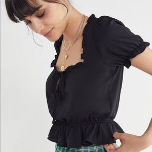 Urban Outfitters Black Crop Top